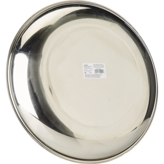 Lacor 14042 Plateau De Fruits De Mer Inox Garinox 42cm Noir - Présentation Professionnelle