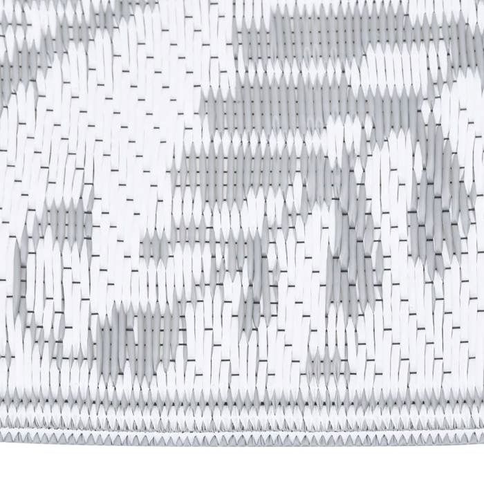 VidaXL Tapis D'Extérieur Anthracite 140x200 Cm - Moquette Terrasse Balcon Patio, PP Résistant, Motif Jacquard Double Couche