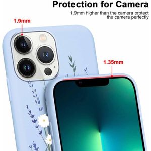 Coque Silicone IPhone 13 Avec Cordon - Bleu - Ultra Fine Et Réglable - Protection Chocs