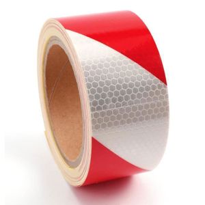 Ruban Adhésif Réfléchissant Rouge Et Jaune 15cm X 10m - Sécurité Extérieure