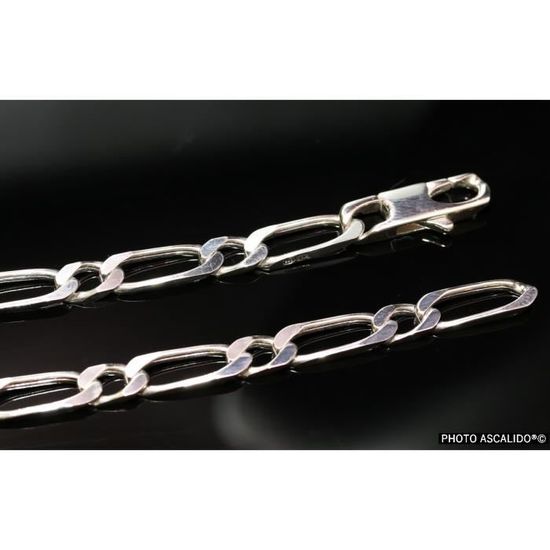 Chaîne De Cou En Argent Massif 835 – Longueur 68 Cm – Occasion – Style Classique Intemporel – Sans Marque