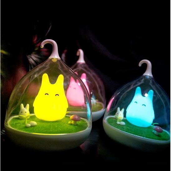 bleu Enfants De Chevet LED Lampe Totoro Enfants Veilleuse Catoon mignon  Lampe LED Night Light Accueil