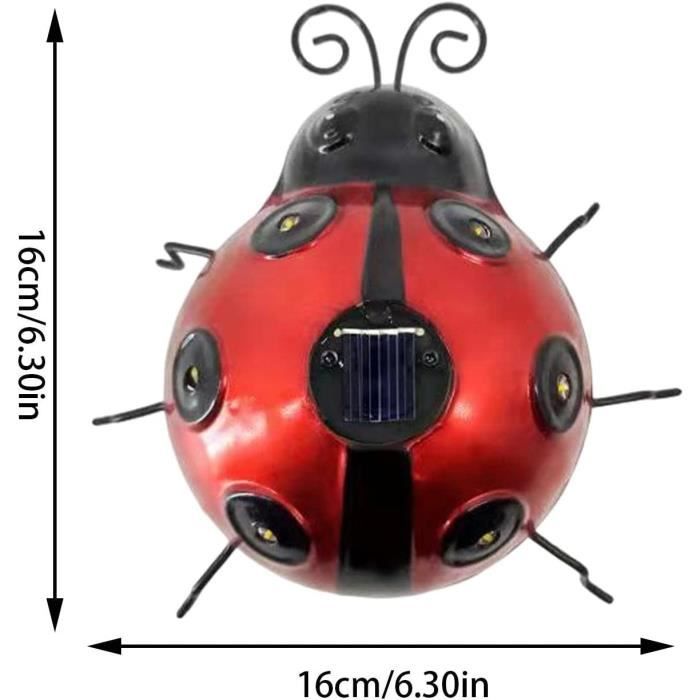 4 Pièces Décoration De Coccinelle En Métal Décoration Murale De Coccinelle En Metal Coccinelles En Metal Art Mural Pour Jardin Pelouse Decoration Interieure Sculptures Murales Exterieures 96376588