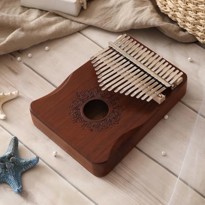 Tambour à Langue En Acier Kalimba - Kit Instrument Percussion - 6 Tons - Métal Et érable - Pour Débutants Et Méditation