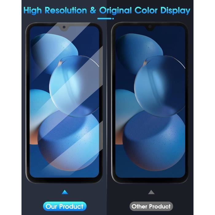 Écran Complet Avec Châssis Pour Samsung Galaxy A15 4G/5G (A155F/A156B) – Remplacement Neuf, Noir