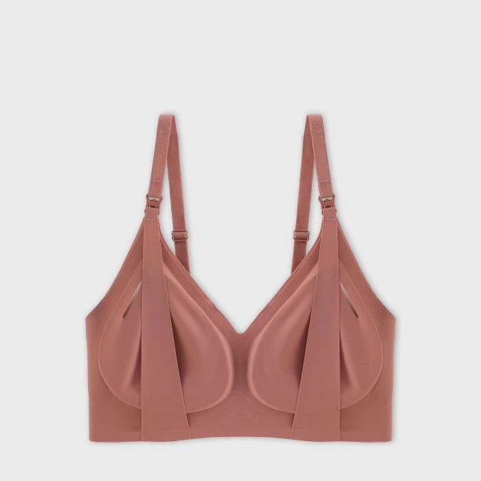Soutien-Gorge sans Couture en V Profond sans Armatures pour Femme - Soutien- Gorge Push-up en Maille sans Armatures - Soutien-Gorge Quotidien, Gris, Taille S Soutien-Gorge sans Couture en V Profond sans Armatures pour Femme - Soutien- Gorge Push-up en Maille sans Armatures - Soutien-Gorge Quotidien, Gris, Taille S
