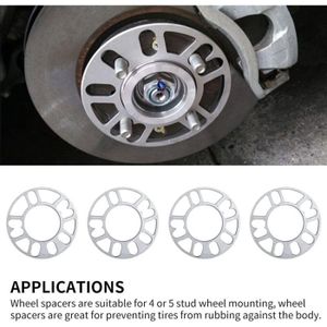 JINGLING KJ Lot 2 Entretoises Roue 56mm PCD 5x100 - Adaptateurs Moyeu Subaru Toyota