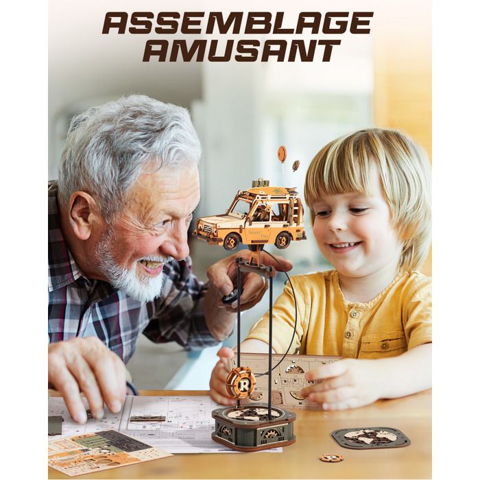 Puzzle 3D en bois à construire - ROBOTIME Jouet à balancier Road Puzzle 3D en bois à construire - ROBOTIME Jouet à balancier Road