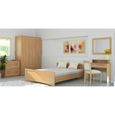 Chambre Complete Agatha 160 200 Cm Hetre Clair Lit Chevets