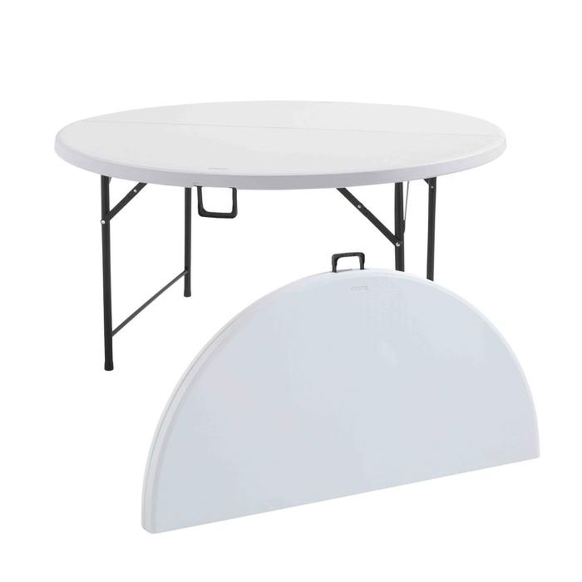 Table ronde Ø 150 cm pliante en malette BJS - BJS Matériel TP