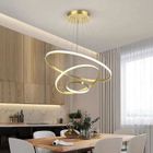 DORLINK Suspension LED Moderne - Lustre de Plafond pour Salle Manger, Salon, Restaurant, Or - Ø.20+40+60 cm