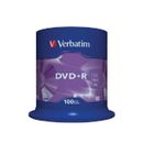BRAND Verbatim DVD+R x 100 - 4.7 Go - DVD+R - Capacité 4.7 Go - Vitesse d'écriture 16x - Spindle de 100 pièces