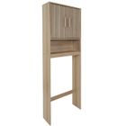 HOME DECO FACTRY Meuble De Salle De Bain - Home Deco Factory - Klaus - Rangement - Rustique Chic - Marron - H166 X L60 X P20 Cm