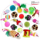 HAUTSTORE Lot de 20 jouets pour chat chatons