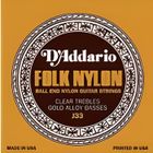 DADDARIO EJ33 Nylon à boules clair et cuivre