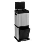 5 FIVE SIMPLY SMART 5five - poubelle tri métal 20+14l inox