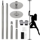 Yaheetech Palo da Ballo Pole Dance in Acciaio Regolabile in Altezza 225-274,5 cm con modalità Statica/Spin capacità 200 kg Argento Opaco