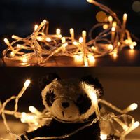 Guirlande Lumineuse 10m 100 LED Lumières de Noël Intérieur Extérieur Batterie Étanche Fairy Lights pour Jardin Décoration