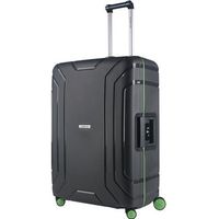 Valise CarryOn Steward TSA - Grande valise trolley 75 cm - Entièrement doublée et fermetures fixes - Gris foncé
