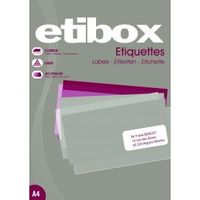 Étiquettes adhésives ETIBOX, format 70 x 37 mm,…