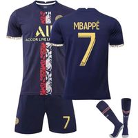 T-SHIRT 2022 Maillot T-Shirt de l'équipe de Paris- n°7 Mbappé, équipe pour avec des Chaussettes Et des Shorts