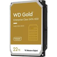 Western Digital WD Gold - Festplatte - Enterprise - 22TB - intern - 3.5`` (8,9 cm) - SATA 6Gb/s - 7200 U/min - Puffer: