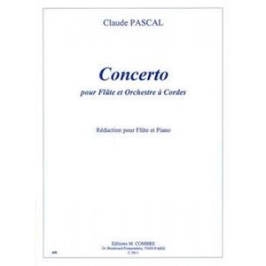 PARTITION Concerto pour flûte - Réduction pour flute et pian