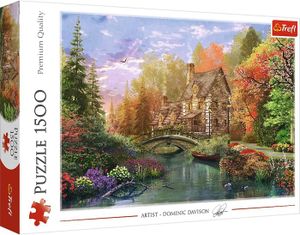 PUZZLE Puzzle, Chaumière du Lac, 1500 Pièces, Qualité Pre