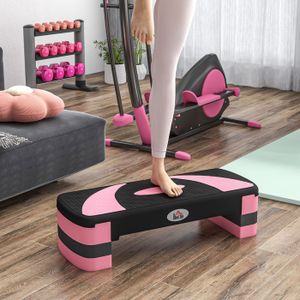 Geemax Aerobic Step - Banc - plateforme d'escalier - Stepper réglable en hauteur et