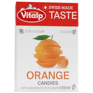 SUCRE & ÉDULCORANT Vitalp Bonbons Sans Sucre Avec Stévia - Orange 25 g