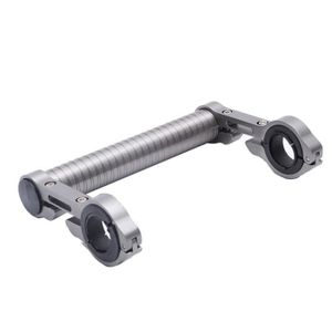 Support Dextension de Tige V/élo Porte-Ordinateur V/élo Compteur de Vitesse Support V/élo Support Potence Mont Lampe de Poche Extension Support de Montage Dordinateur de V/élo Multi-Fonctionnel Noir