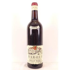 VIN ROUGE barolo colla paolo rouge 1967 - piémont Italie
