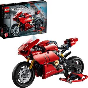 VOITURE À CONSTRUIRE Jeu De Construction - LEGO - Ducati Panigale V4 Technic - Blanc