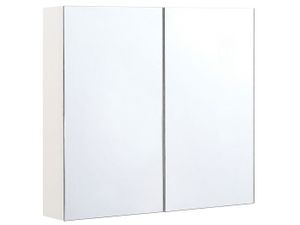 Miroir de salle de bain avec tablette et éclairage LED 80 cm x 80 cm ETAL -  Creazur Pro