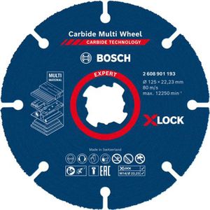 Bosch Accessories 5 Disque à tronçonner (pour le métal, convient aux  meuleuses angulaires portatives dont le diamètre de 125 mm, accessoires  meuleuse