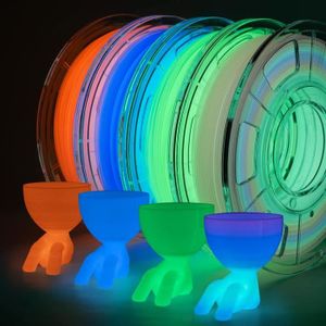 FIL POUR IMPRIMANTE 3D Lot de 4 filaments phosphorescents pour imprimante