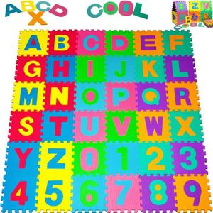 PUZZLE Puzzle tapis mousse 86 pièces Alphabet et chiffres