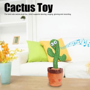 PELUCHE POUR ANIMAL LON Jouet bebe cactus qui danse et répète ,Parle et Chantant -peluche HB013