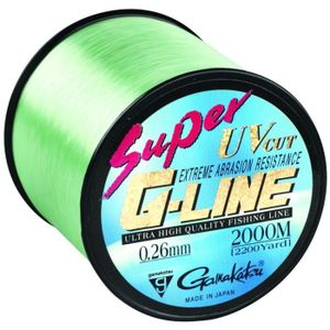 FIL DE PÊCHE Lot de 10 Nylon Gamakatsu Super G-Line 50m - vert - 0,10 mm