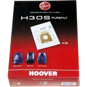 Vhbw 5x Sacs compatible avec Hoover Space Explorer SL11PAR 011 aspirateur -  microfibres non tissées, 27cm x 26,9cm, blanc