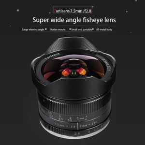 7Artisans 7.5 mm F2.8 APS-C Fisheye objectif fixe pour Olympus Panasonic Micro 4//3 mFT M4//3 Cam/éras comme Panasonic GH3 GH4 GF1 GM1 Gm5 Olympus E-M1 E-M5 E-M10