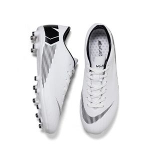 Skwu High-Top Chaussures de Football pour Hommes Clous cassés Pointes antidérapantes Chaussures dentraînement Sportif Skwu High-Top Chaussures de Football pour Hommes Clous cassés Pointes antidérapantes Chaussures dentraînement Sportif