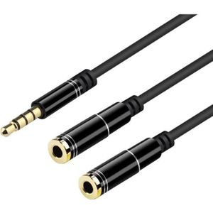 CÂBLE AUDIO VIDÉO Cable Splitter Audio Double Jack Compatible pour S