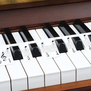 PIANO 2 Autocollants Pour Notes De Piano 88 Touches - Clavier De Piano Amovible - Étiquettes De Notes - Convient Pour Les Enfants [J178]