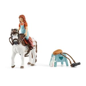 FIGURINE - PERSONNAGE Figurine Cavalière Mia et Spotty -Schleich Horse C