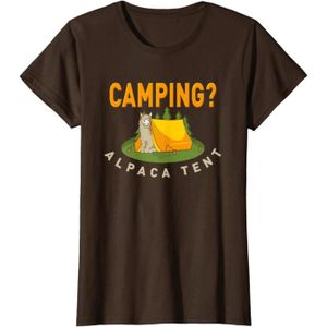 TENTE DE CAMPING : Alpaca The Tent - Camp De Plein Air Pour Lamas T-Shirt[W2878]