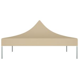 TONNELLE - BARNUM Toit de tente de réception 3x3 m Beige 270 g/m² FA