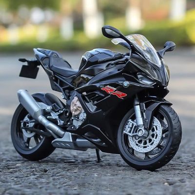 Modèle Réduit Moto BMW S1000RR 1:18 - Métal Die-cast, Environ 12cm, Avec Support, Neuve En Boîte - 5