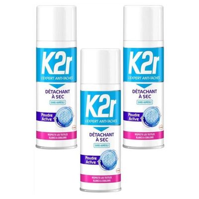 Lot De 3 K2R – Mousse Active Détachant Avant Lavage 400 Ml