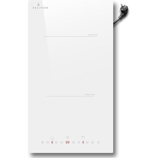 Plaque induction encastrable 2 feux 30 cm JOZSI, 3500W, contrôle — free download